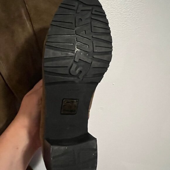 Stuart Weitzman Suede RESERVE over the knee boots, size 37 brown khaki - Picture 6 of 15